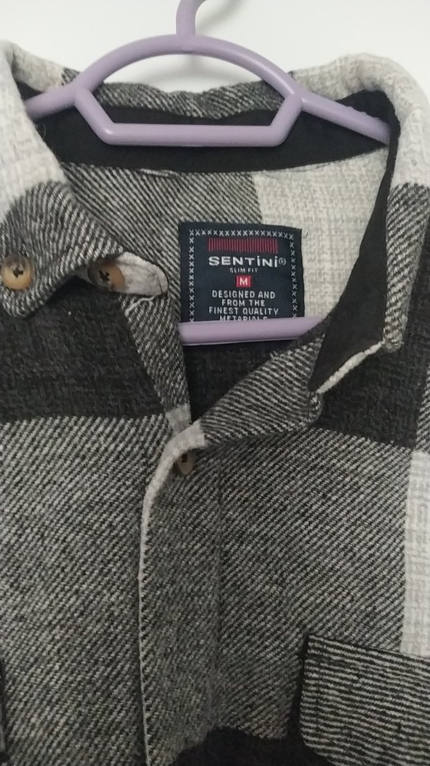 Gri Kareli Pamuklu Erkek Gömlek - Görsel 3