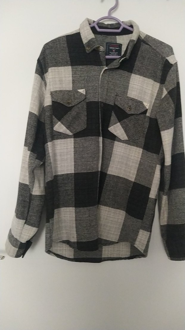 Gri Kareli Pamuklu Erkek Gömlek - Görsel 4