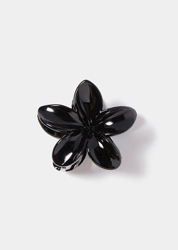 kokoş Parlak lotus Çiçek Saç Tokası - Görsel 2