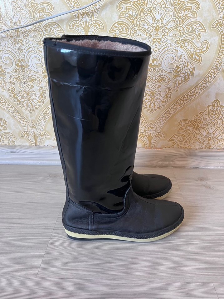 Siyah Rugan Kadın Çizme - Görsel 2