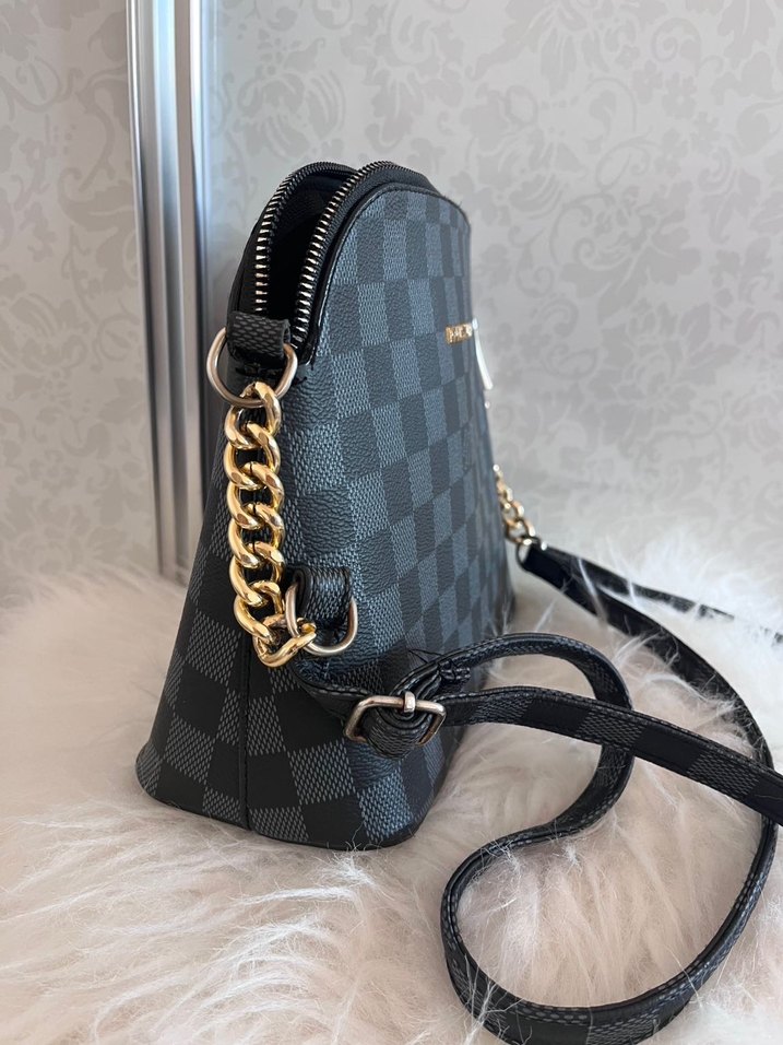 Louis Vuitton | Kareli Siyah Kadın Çanta - Görsel 2