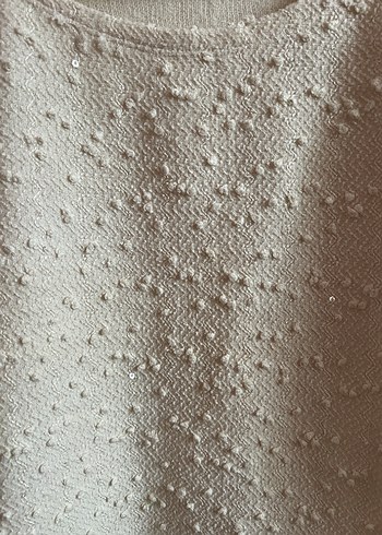 Beyaz Kısa Triko Kadın Kazak - Görsel 2