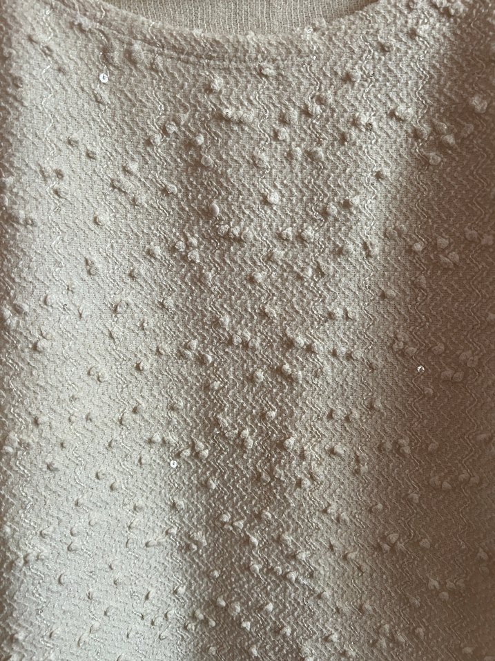 Beyaz Kısa Triko Kadın Kazak - Görsel 2