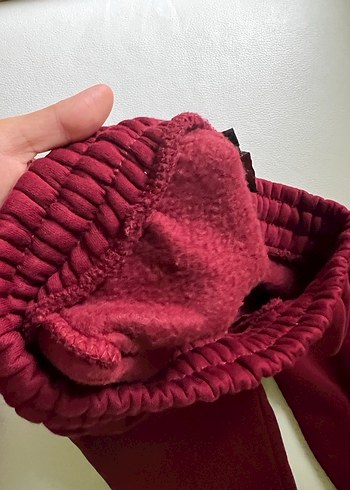 Bordo Kadın Rahat Kesim Eşofman Altı - Görsel 2