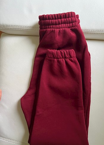 Bordo Kadın Rahat Kesim Eşofman Altı - Görsel 4