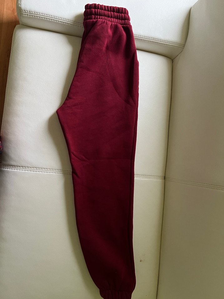 Bordo Kadın Rahat Kesim Eşofman Altı - Görsel 3