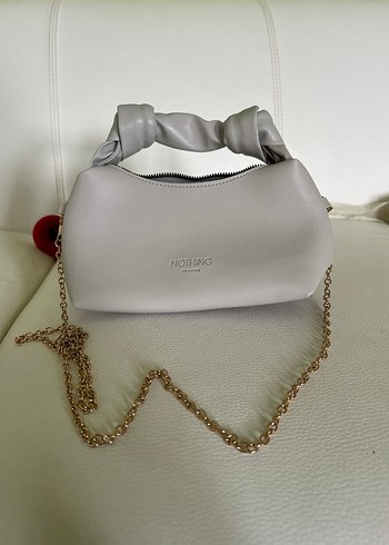 Gri Zincir Detaylı Kadın Günlük Çanta - Görsel 2
