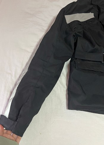 Siyah Reflektörlü Motosiklet Montu  Ayarlanabilir Bel / Temiz - Görsel 4