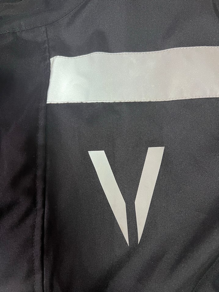 Siyah Reflektörlü Motosiklet Montu  Ayarlanabilir Bel / Temiz - Görsel 5