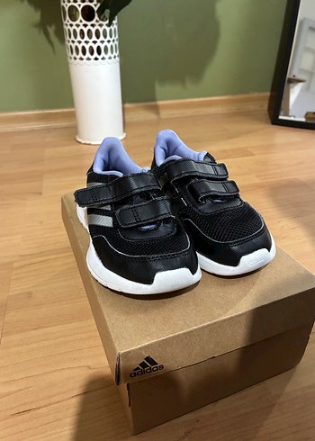 Çocuk Siyah Adidas Spor Ayakkabı - Görsel 2