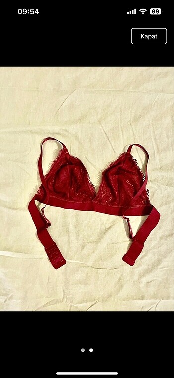 Diğer Bordo renk hiç kullanılmamış bralet