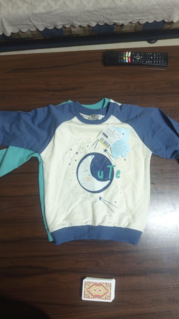 Erkek Çocuk Renk Bloklu Sweatshirt - Görsel 2