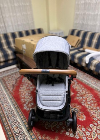 Gri Bebek Arabası Katlanabilir ve Rahat - Görsel 8