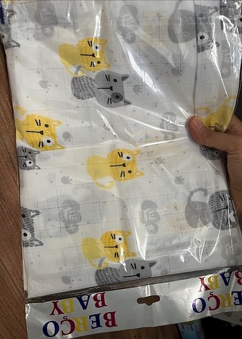 Nakışlı Mavi Pamuklu Bebek Erkek Takımı - Görsel 4