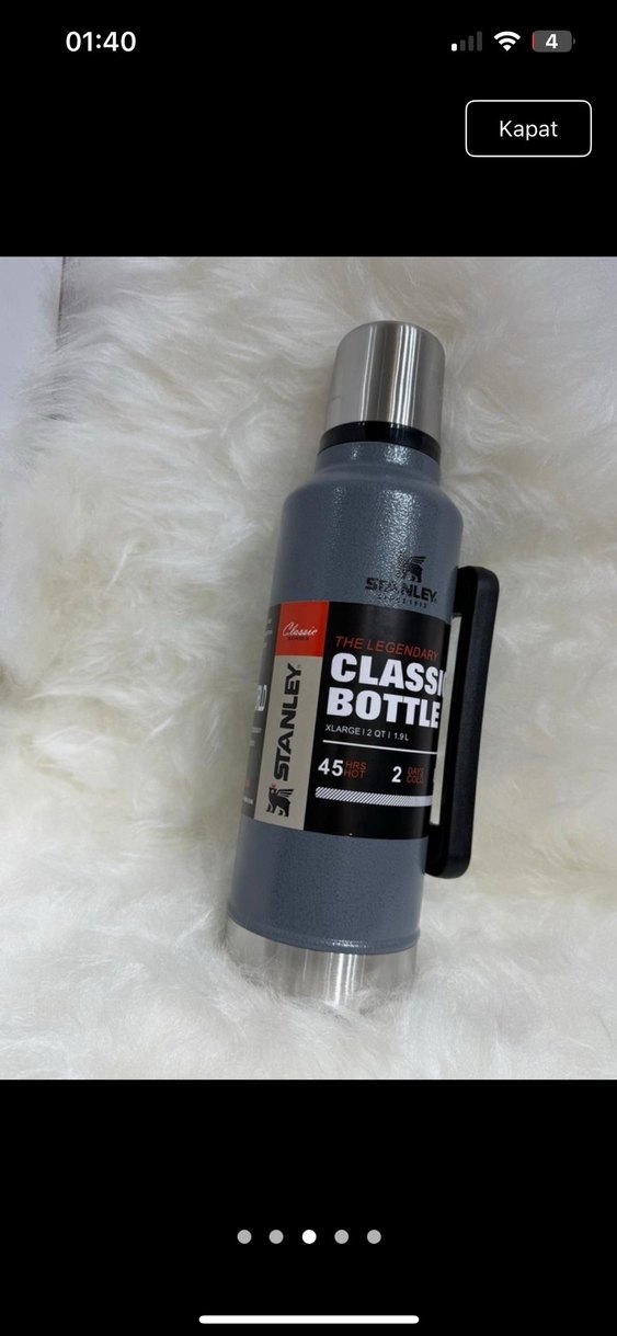 Stanley Siyah Klasik Termos 1.9L - Görsel 3