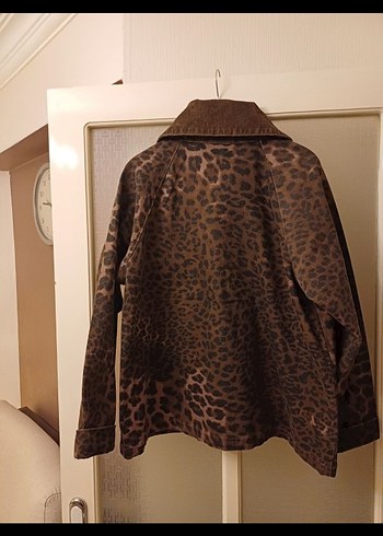 m Beden kahverengi Renk zara m beden kahve leopar parka
