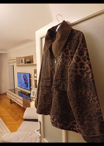 m Beden zara m beden kahve leopar parka