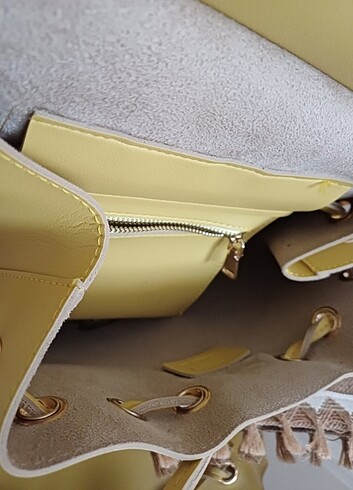 Laura Ashley fıstık yeşili orta boy sırt asma aparatlı gerçek de - Görsel 5