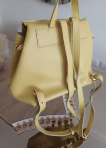 Laura Ashley fıstık yeşili orta boy sırt asma aparatlı gerçek de - Görsel 6