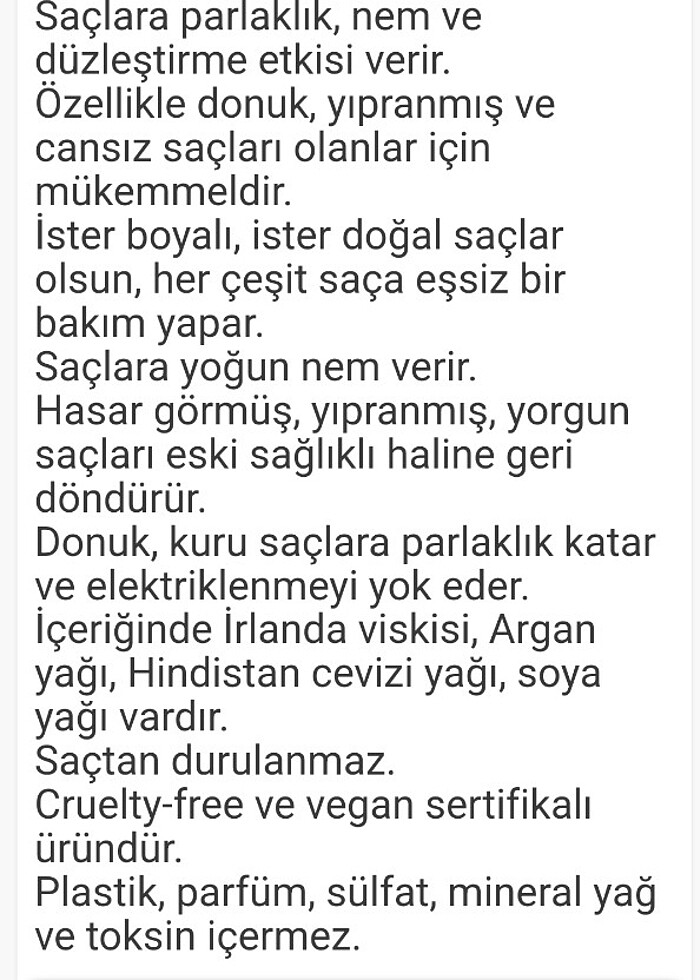 Paradox saç bakım yağı hacmi 75 ml 20 ml kadar kullanıldı benzer - Görsel 4