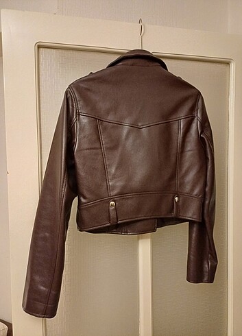 Bershka L beden yepyeni nokta cizik vs yok acı kahve L beden bik - Görsel 6