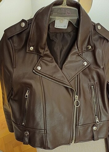 Bershka L beden yepyeni nokta cizik vs yok acı kahve L beden bik - Görsel 9