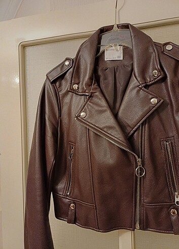 Bershka L beden yepyeni nokta cizik vs yok acı kahve L beden bik - Görsel 10