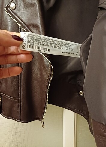 Bershka L beden yepyeni nokta cizik vs yok acı kahve L beden bik - Görsel 11