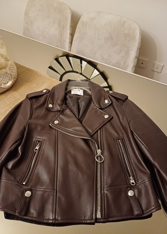 Bershka L beden yepyeni nokta cizik vs yok acı kahve L beden bik - Görsel 3