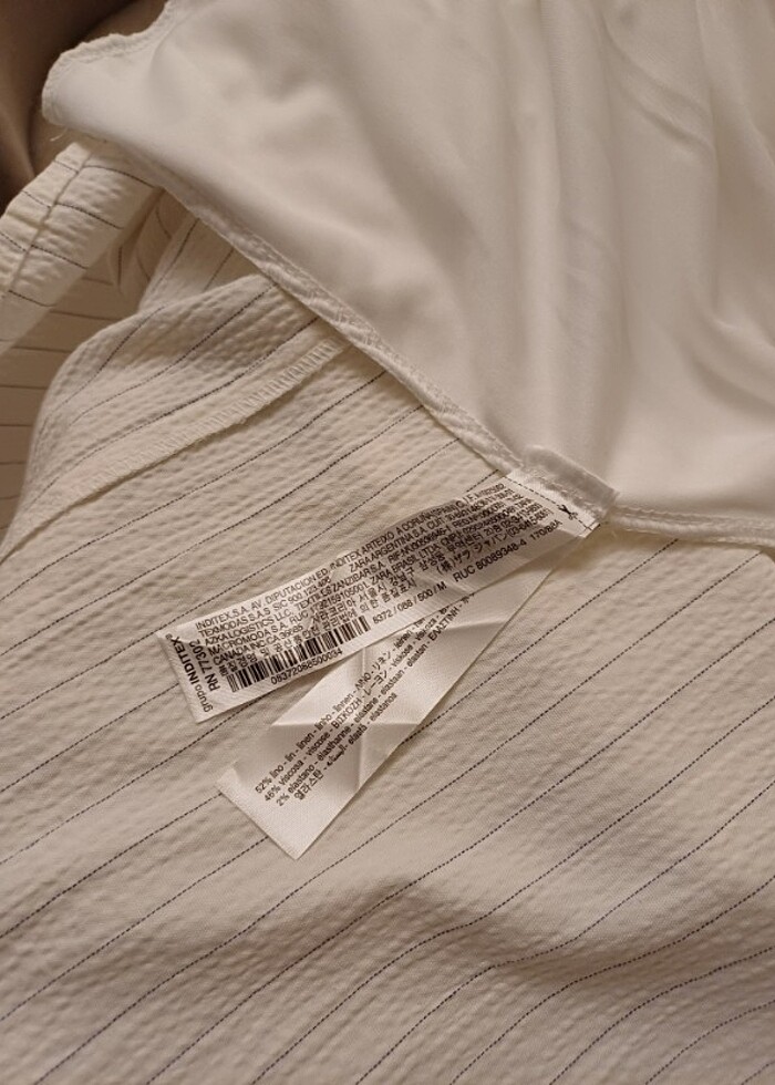 Zara 38 beden pamuklu kumaş içi astarlı straplez nefis yaz elbis - Görsel 4