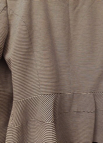 Ipekyol siyah beyaz çizgili business blazer - Görsel 4