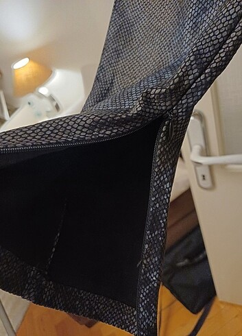 Zara yılan desen full likra paça fermuar detaylı yeni - Görsel 3