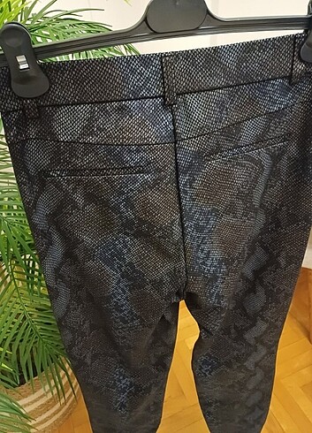 Zara yılan desen full likra paça fermuar detaylı yeni - Görsel 7