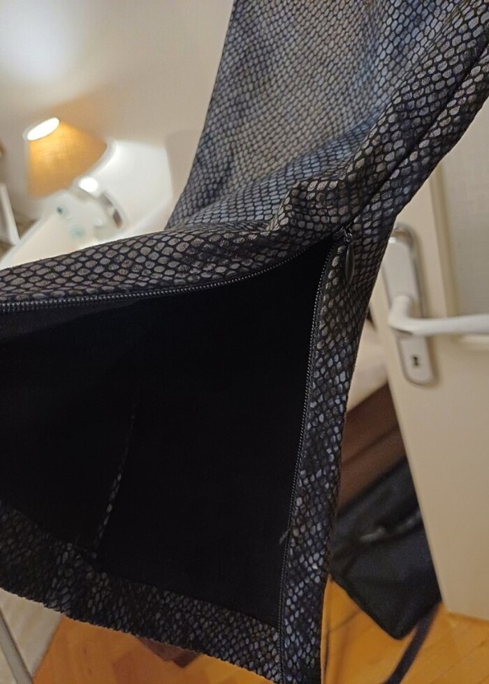 Zara yılan desen full likra paça fermuar detaylı yeni - Görsel 3