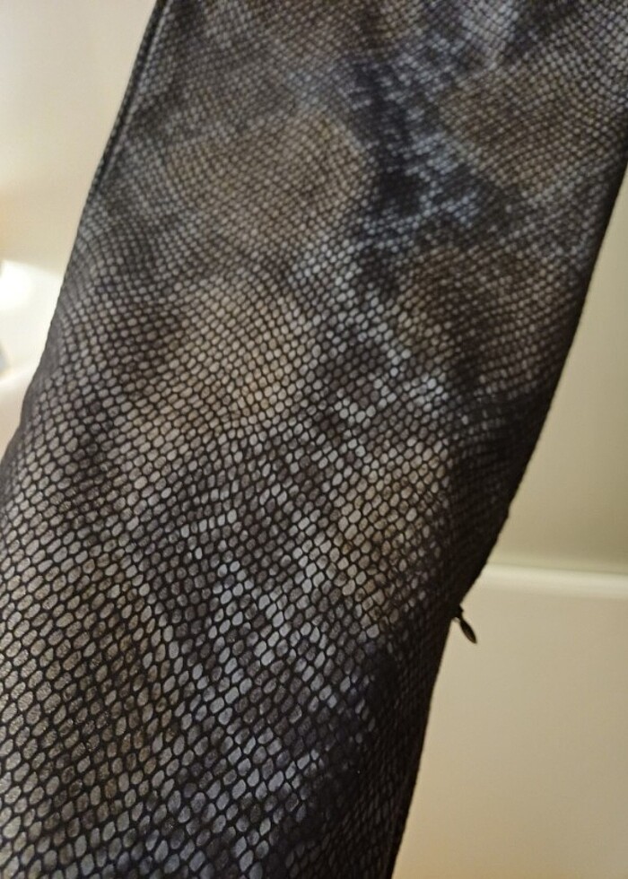 Zara yılan desen full likra paça fermuar detaylı yeni - Görsel 5