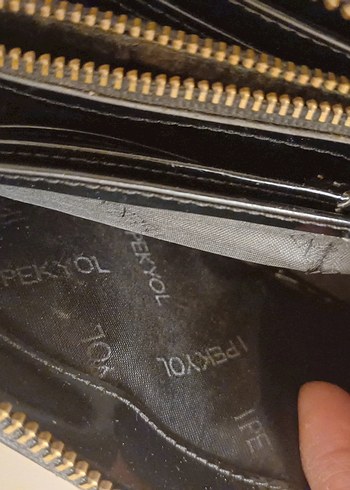 ipekyol siyah rugan cüzdan - Görsel 4