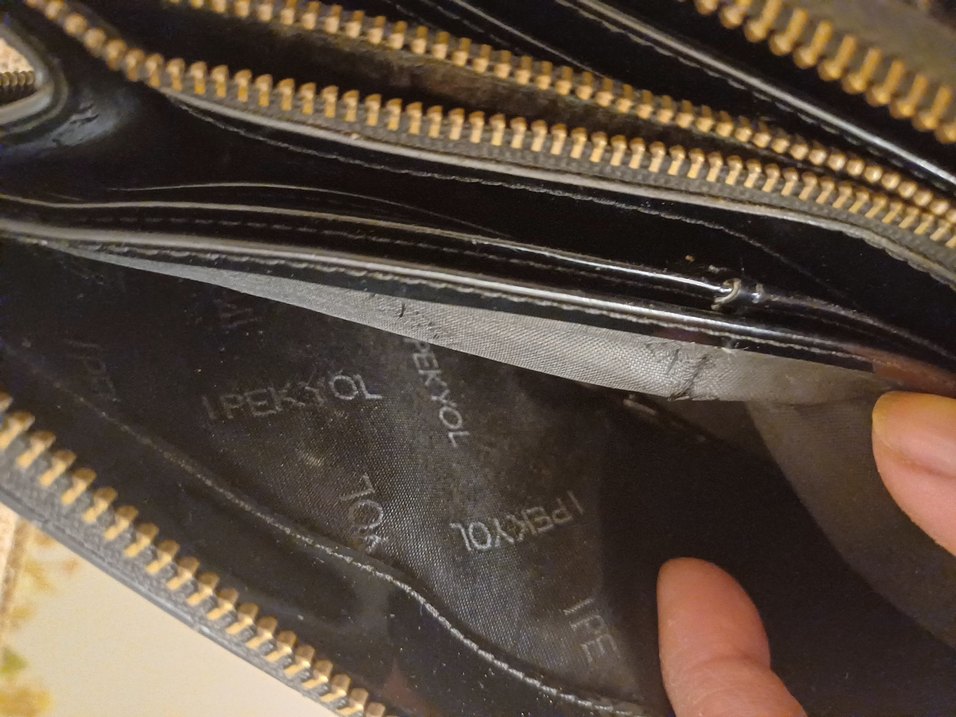 ipekyol siyah rugan cüzdan - Görsel 4