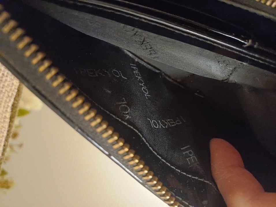 ipekyol siyah rugan cüzdan - Görsel 5