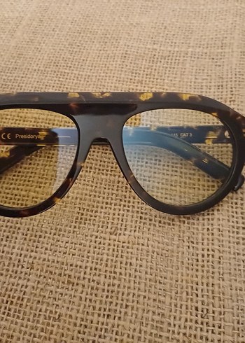 Sarı Parlak Retro Kadın Gözlüğü - Görsel 9