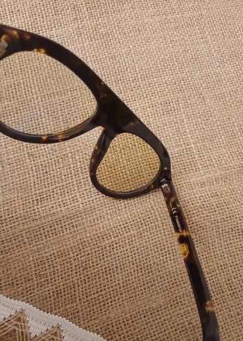 Sarı Parlak Retro Kadın Gözlüğü - Görsel 13