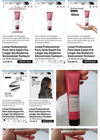  Beden Renk L'Oréal Pro Longer Saç Kremi 10-in-1