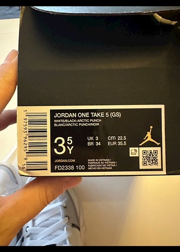 Jordan Beyaz Gri Spor Ayakkabı Velcro - Görsel 6