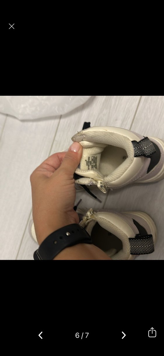 Kız Çocuk Gri Mor Bağcıklı Spor Ayakkabı - Görsel 5