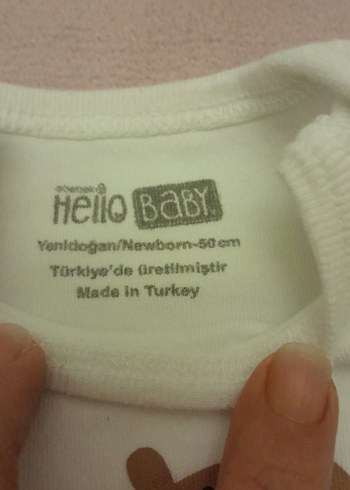 Uzun Kollu Kahverengi Leopar Desenli Bebek Body beyaz üzerine - Görsel 4