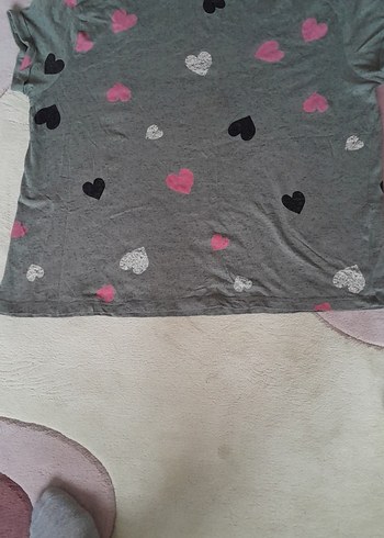 Marc@Spencer Gri Kalp Desenli Kadın Pijama Takımı - Görsel 3