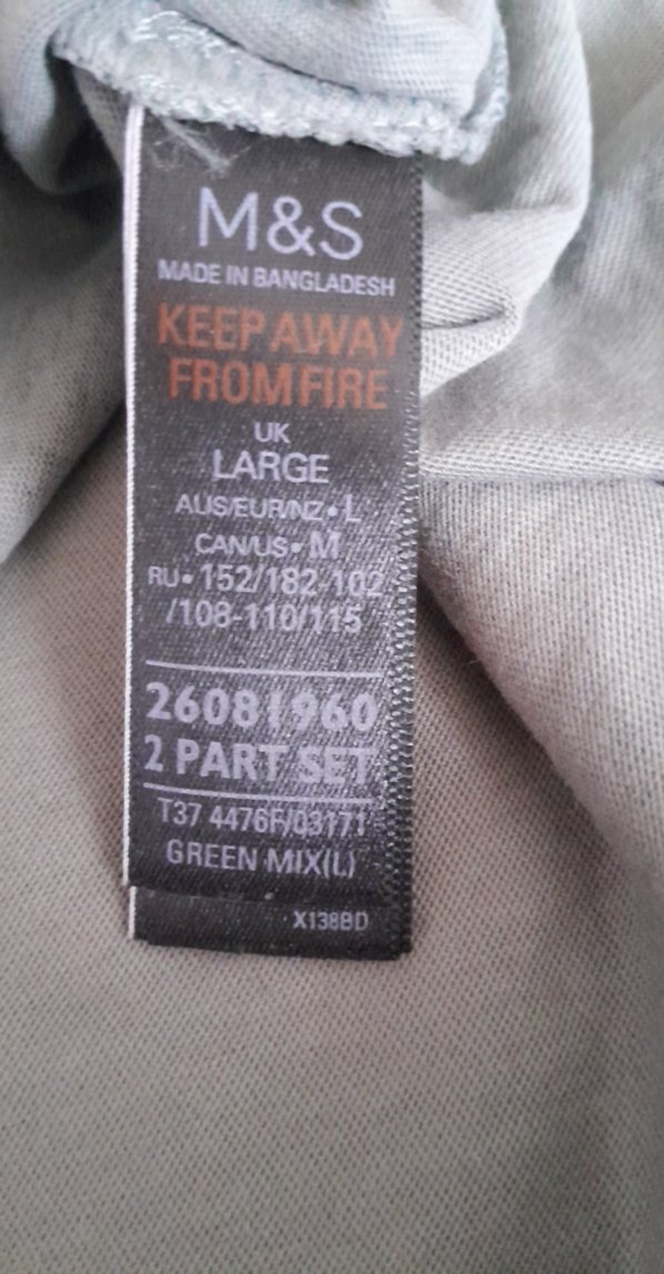 Marc@Spencer Gri Kalp Desenli Kadın Pijama Takımı - Görsel 5