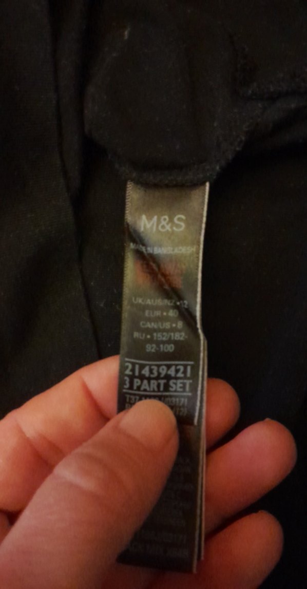 Kadın Siyah Baskılı Pamuklu Sweatshirt Markspencer - Görsel 4