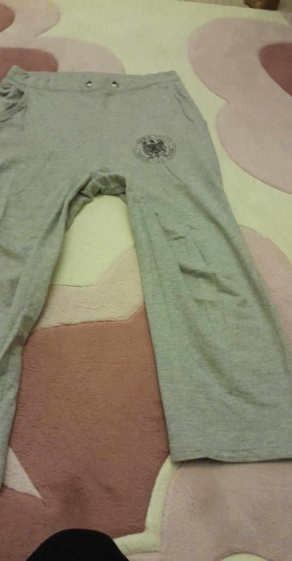 Zara Gri Onden 2 cep arkada 1 cep Kadın Midi Eşofman - Görsel 2