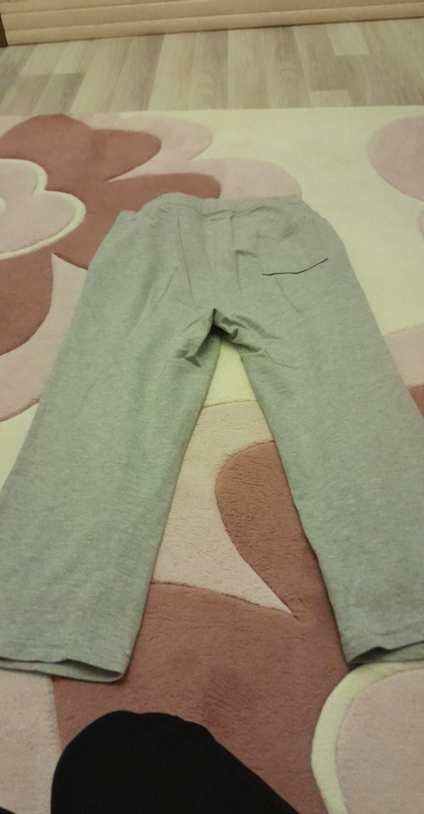 Zara Gri Onden 2 cep arkada 1 cep Kadın Midi Eşofman - Görsel 5