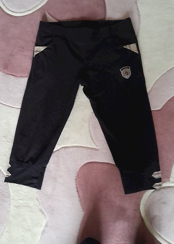 Siyah Kadın Spor Kapri Eşofman - Görsel 2